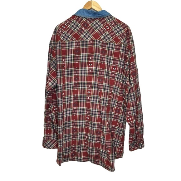 RedHead Flannel Button Down Shirt 100% Cotton Size 2XLT - Picture 2 of 12